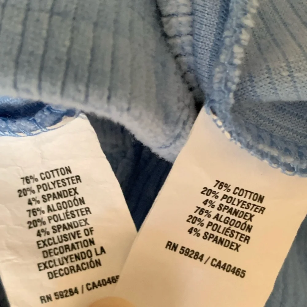 VTG Children's Place Set Girls Size 24M Blue Y2k Velour Top Pants Ribbed Ruffle - Picture 16 of 16